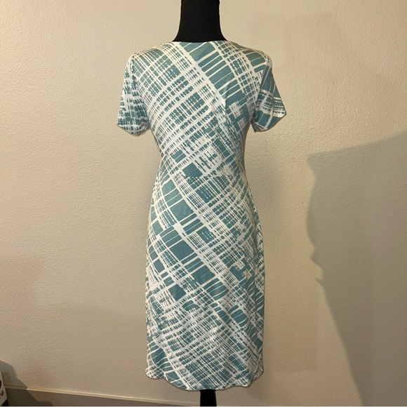 SERAPHINE Blue and White Patterned Dress Size 6 - Picture 3 of 8